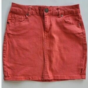 Astor Denim Orange Skirt Size 1
